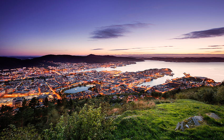 Bergen Norvège L'un des plus beaux pays du monde Fond d'écran HD