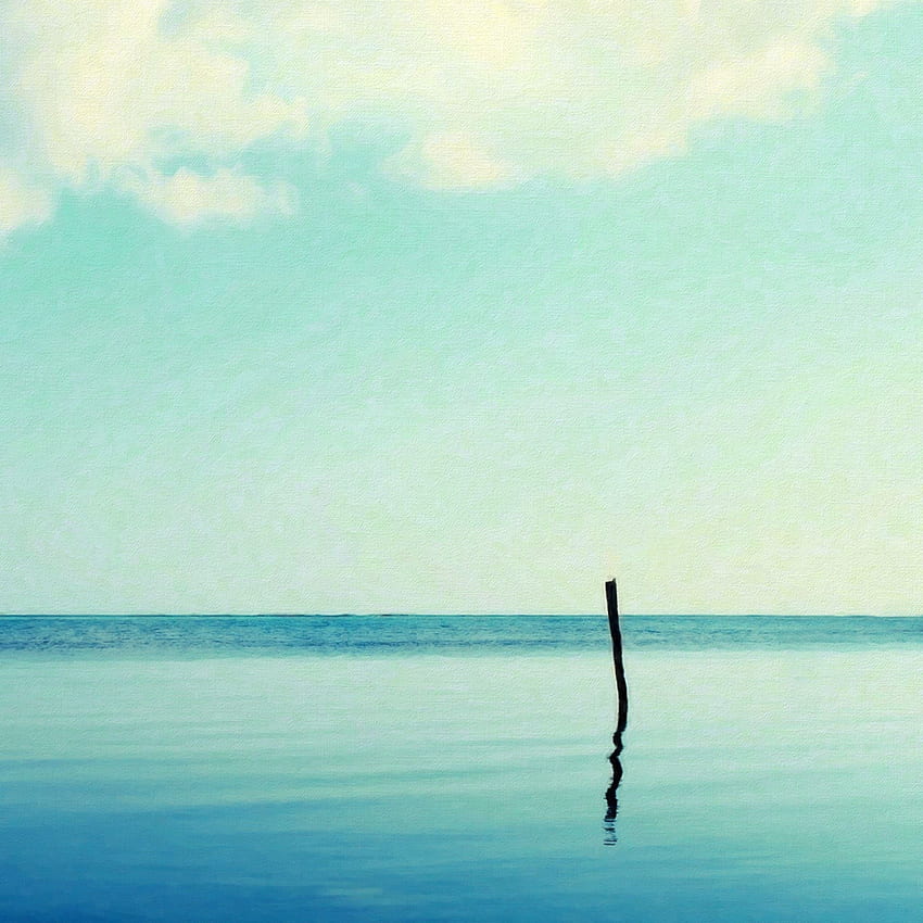 Nature Calm Peaceful Ocean Sea Skyline Scenery iPad Air HD phone wallpaper