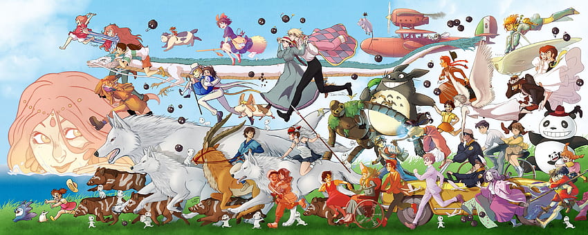 Ghibli geçit töreni!, Studio Ghibli Karakterleri HD duvar kağıdı