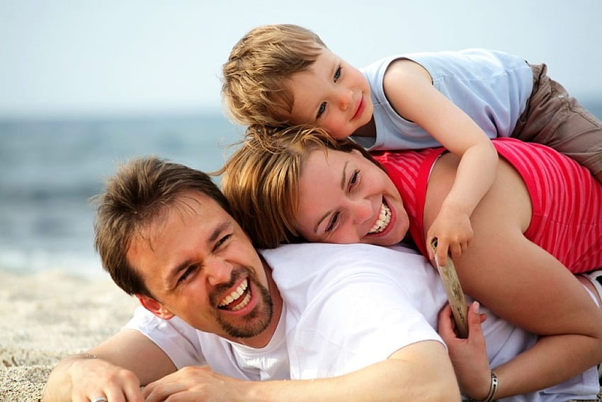 Glückliche Familie, cool, glücklich, Familie HD-Hintergrundbild