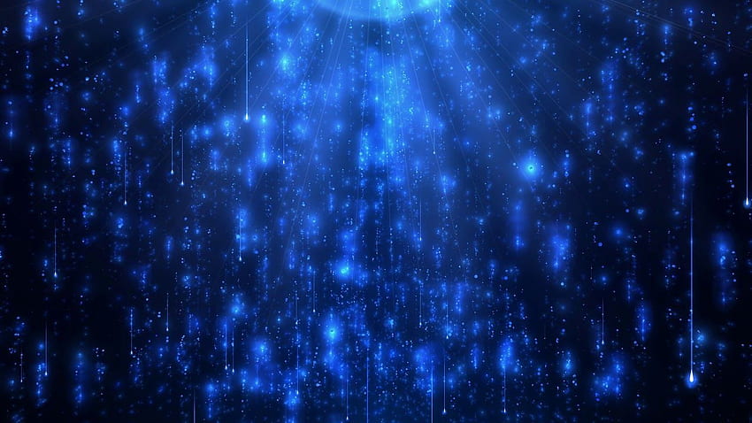 青の動く背景 ✫ 流れ星群 ✫ 高画質の壁紙