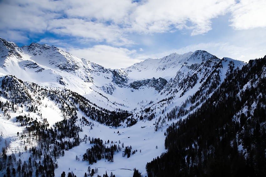 Nature, Montagnes, Nuages, Neige, Alpes Fond d'écran HD