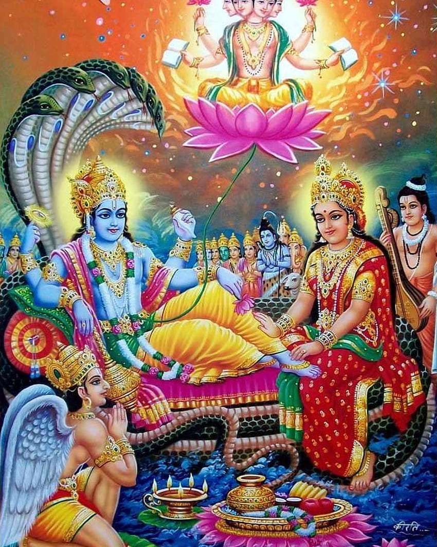 Godhead Vishnu Lakshmi . Bhagwan Vishnu Lakshmi, Laxmi Narayan HD ...