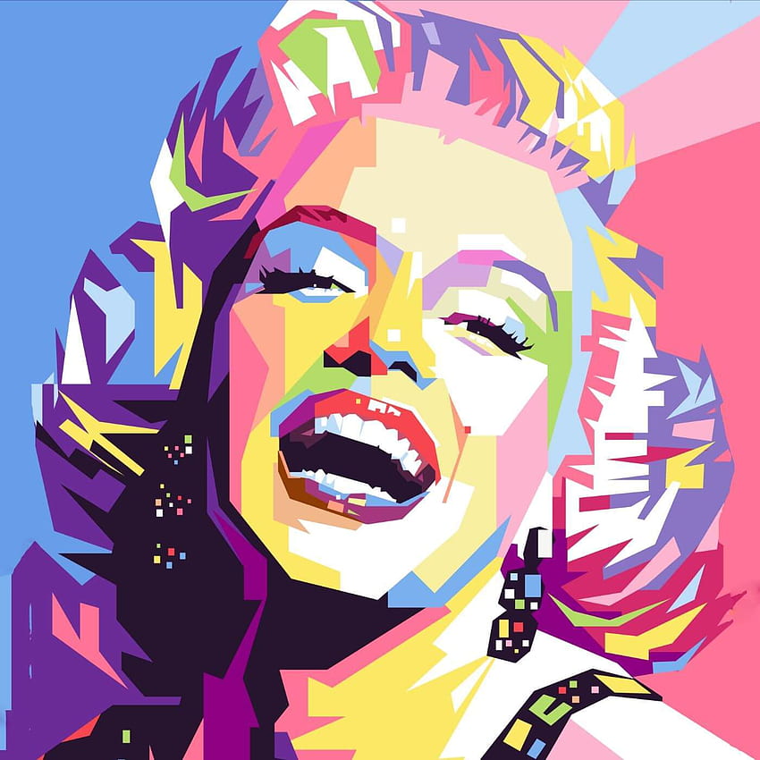 720P Free download | Marilyn Monroe - Pop Art Painting Square - Art ...