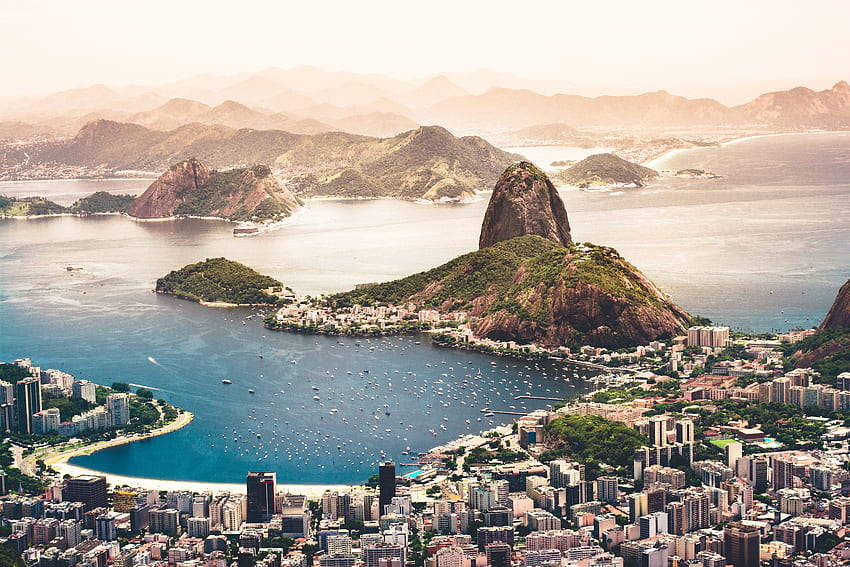 Rio De Janeiro Brasil, Dunia, , , Latar Belakang, dan, Pantai Rio Wallpaper HD