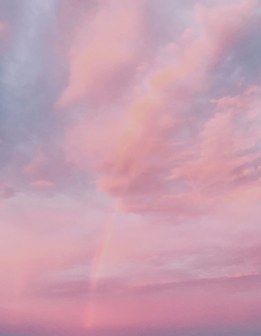 C) ellaoliveir. Pastel pink aesthetic, Pink sky, Sky aesthetic HD phone ...