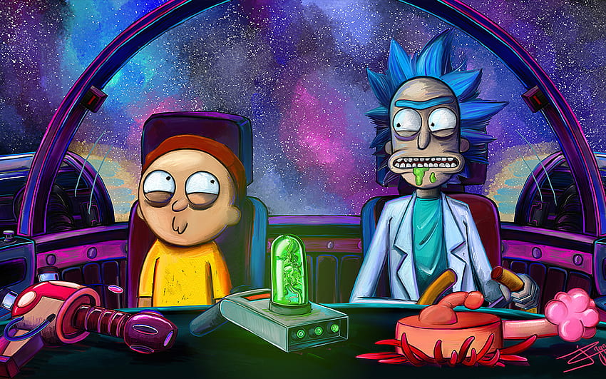 Rick und Morty Netflix 2020 Macbook Pro Retina , , Hintergrund und , Rick und Morty Mac HD-Hintergrundbild