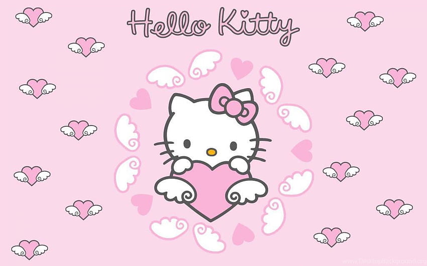 Hallo Kitty-Computer, süßer Hello Kitty-Laptop HD-Hintergrundbild