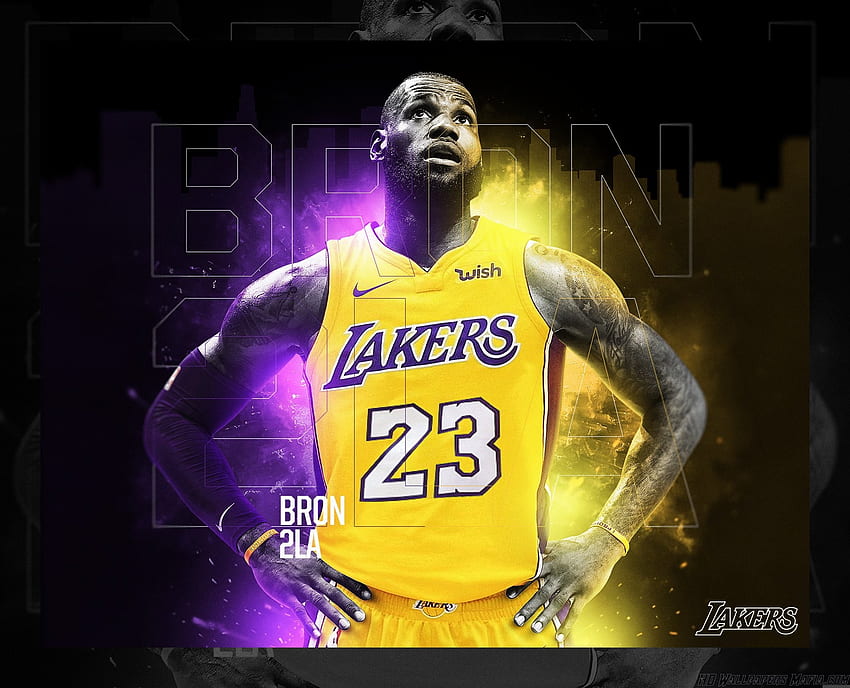 Download Nike Lakers Jersey With The Number 23 On It Wallpaper