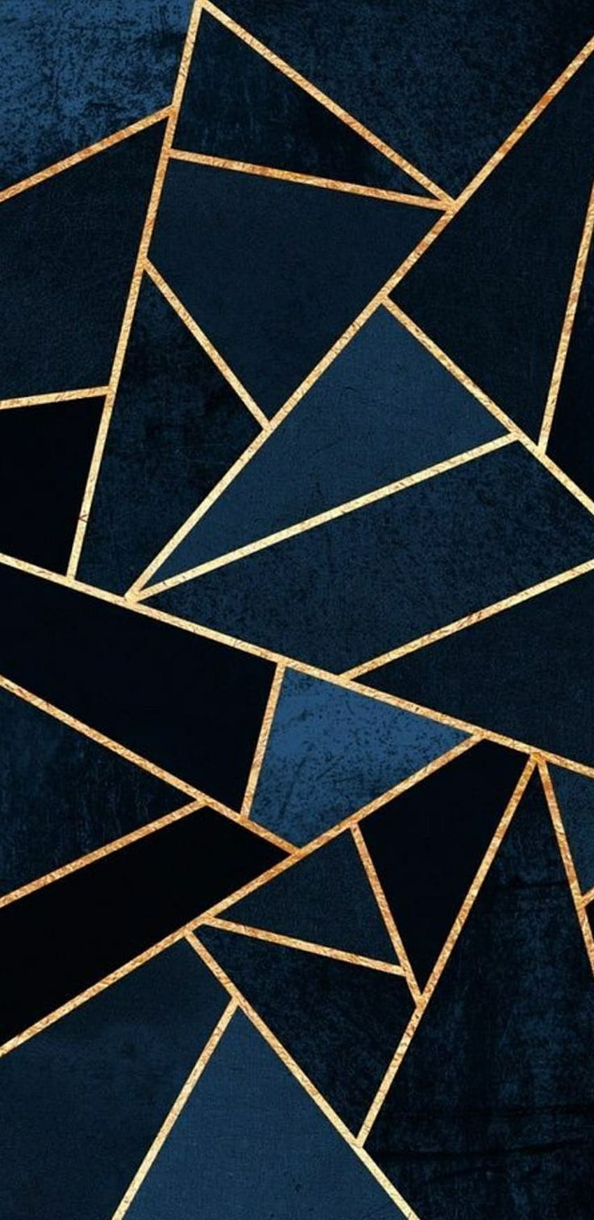 padrão geométrico azul marinho e dourado. Geométrico, Design de padrão geométrico, Inspiração artística Papel de parede de celular HD