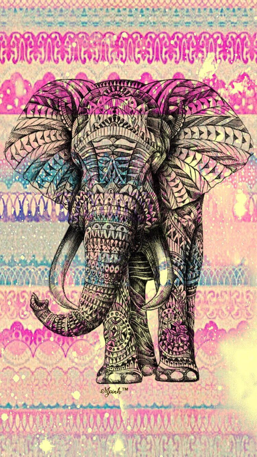 Vintage Boho Elephant IPhone Android I Created HD phone wallpaper