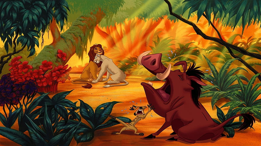 ดูทั้งหมด The Lion King - Timon Pumbaa Simba Nala, Timón วอลล์เปเปอร์ HD
