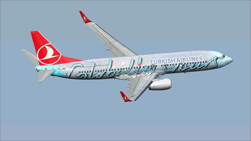 Turkish Airlines Boeing 737 800 TC JHL HD wallpaper