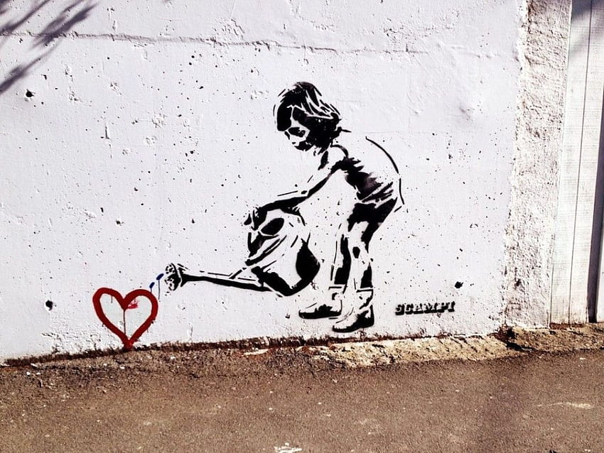 ͓75 Graffiti Street Art Banksy Urban Street Art - фон за Android / iPhone (png / jpg) (2021) HD тапет