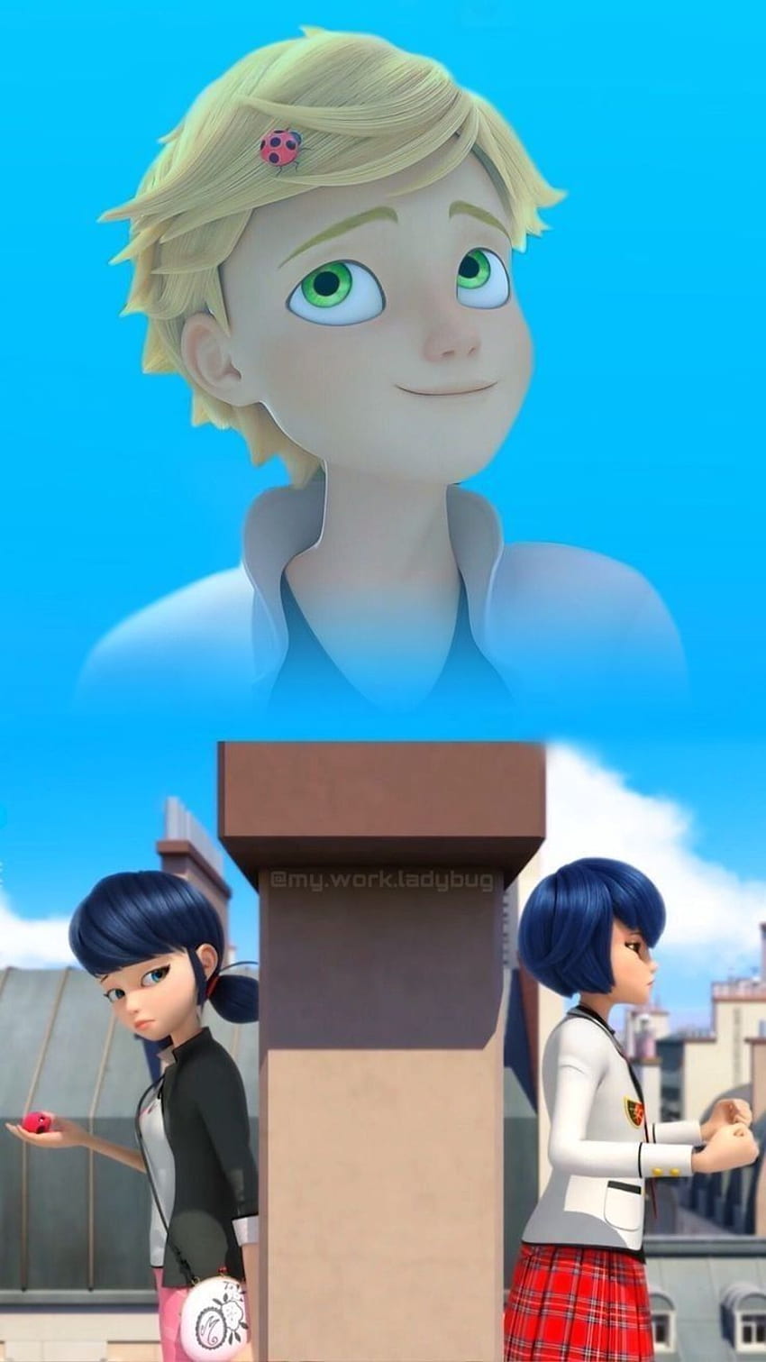 Marinette and adrien anime HD wallpapers | Pxfuel