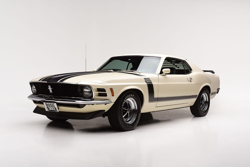 1970 Ford Mustang Boss 302, sports lines, front HD wallpaper