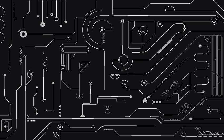 By anonymous I like the contrast between the dark background, then, Black Circuit Board HD wallpaper