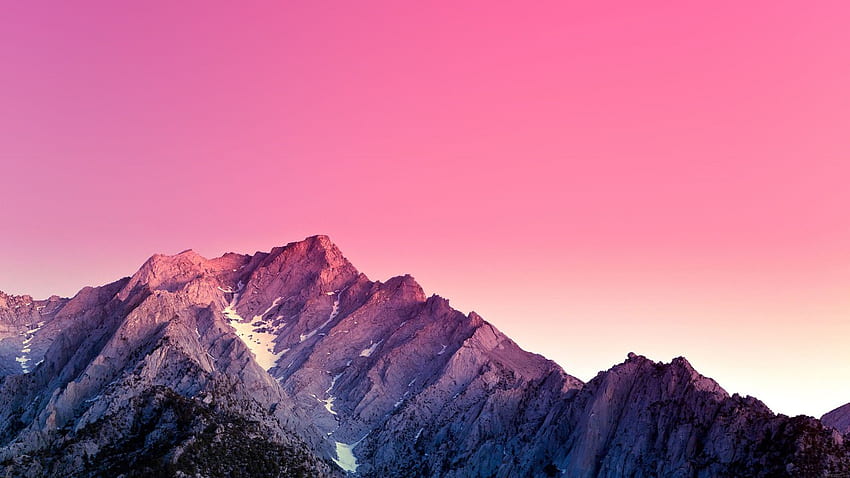 Montañas en rosa MacBook. . Documento de identidad, MacBook Pro rosa fondo de pantalla