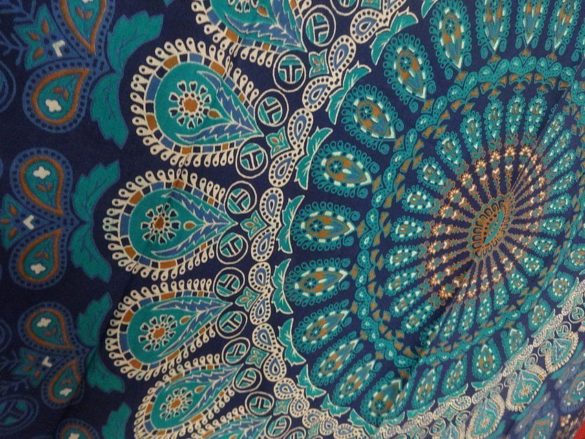 Tapestry Wall Hanging, Mandala Tapestries, Indian Cotton Bedspread, Hippie Tapestry HD wallpaper