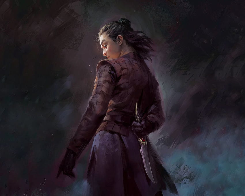 Arya Stark Dolch Game Of Thrones, Arya Game of Thrones Kunst HD-Hintergrundbild