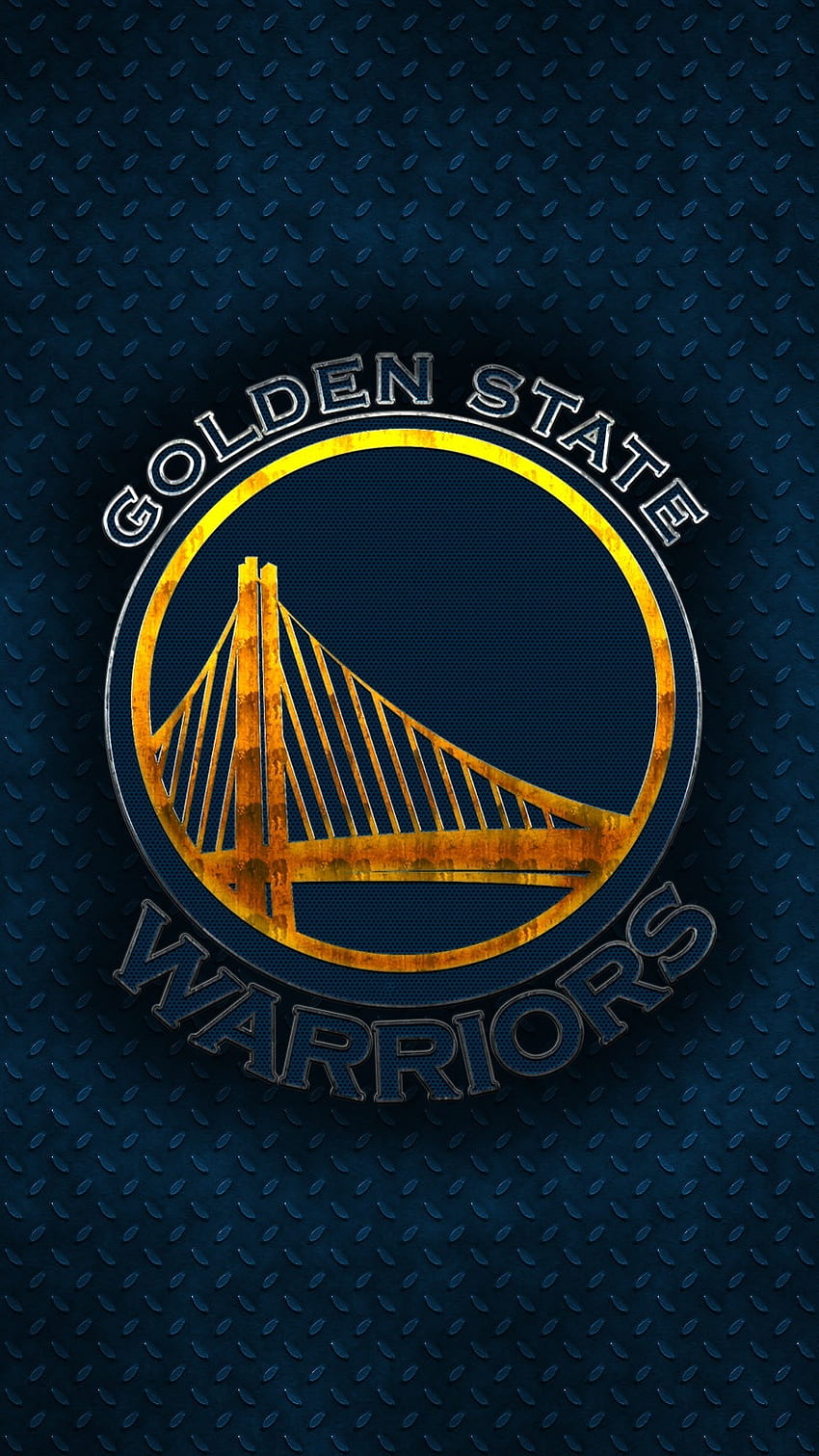 Golden State Warriors, tema oscuro, logotipo de GSW fondo de pantalla del teléfono