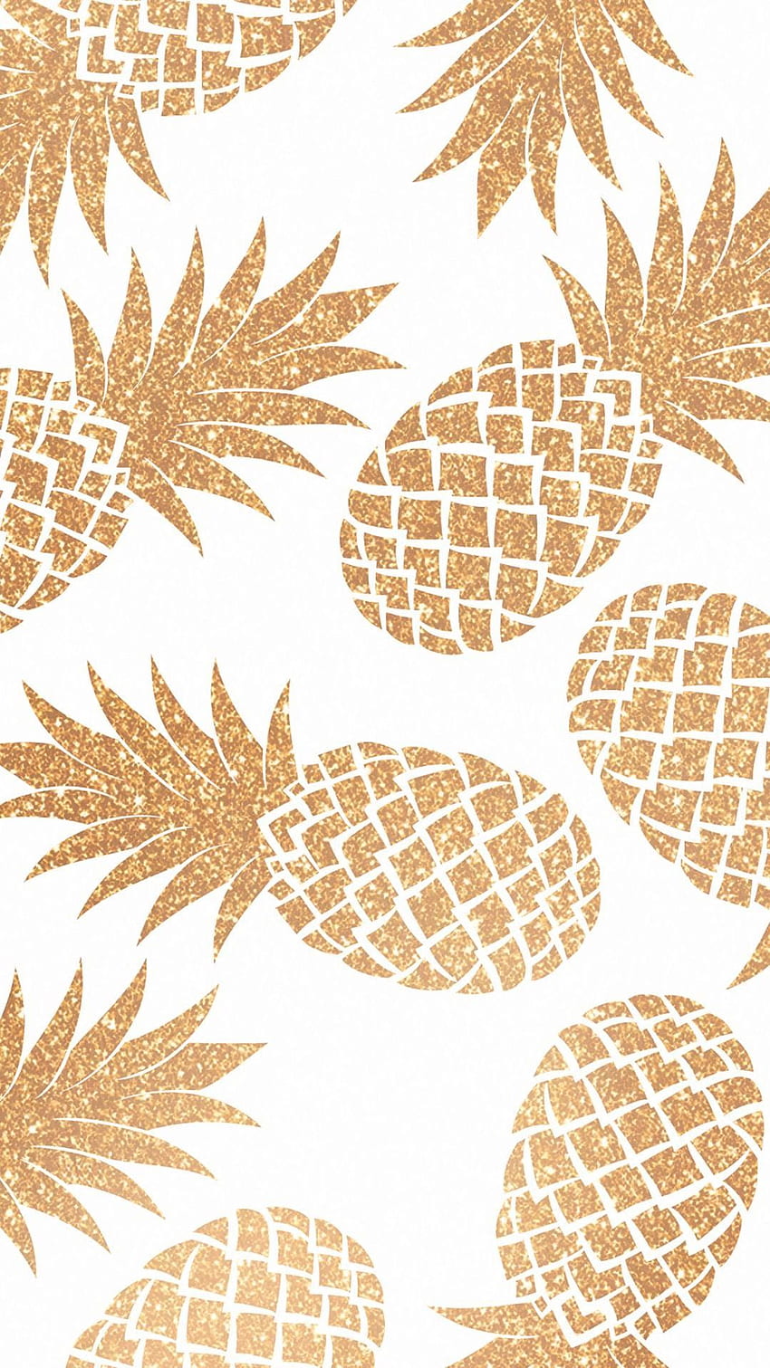 Cute gold pineapple HD wallpapers | Pxfuel