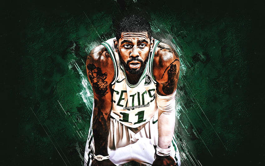 Kyrie Irving, Green Stone, Boston Celtics, NBA, Basketball – Kyrie Irving – & Hintergrund, Kyrie Irving PC HD-Hintergrundbild