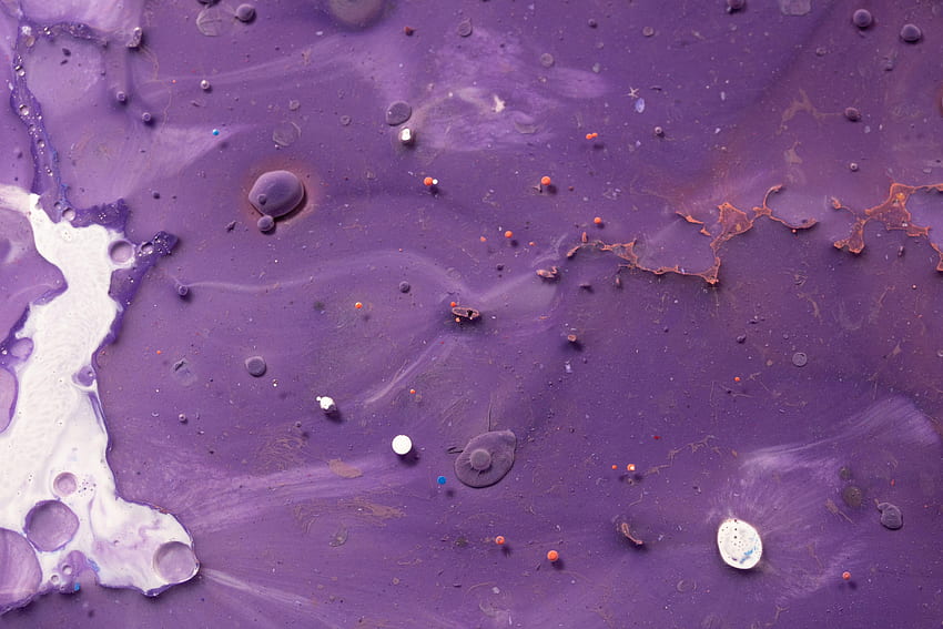 Abstract, Violet, Drops, Paint, Liquid, Purple HD wallpaper