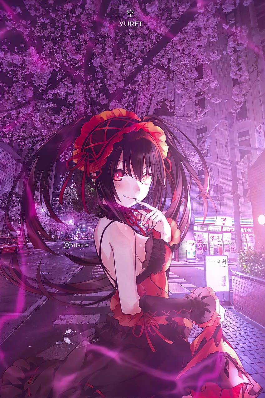 kurumi Tokisaki, spyxfamily, magenta, 핑크, cuteanimegirl, 애니메이션, datealive, 애니메이션, yandere HD 전화 배경 화면