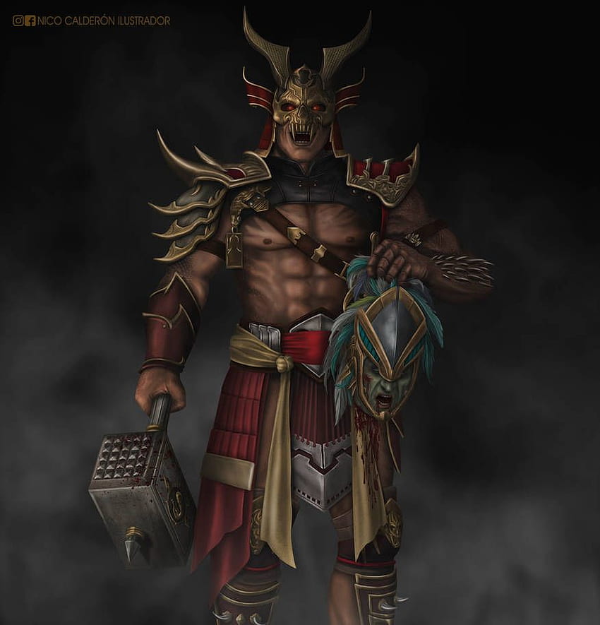 El emperador Shao Kahn por nicocalderon. Personajes de mortal kombat, Mortal kombat 9, Arte de mortal kombat, MK11 Shao Kahn fondo de pantalla del teléfono