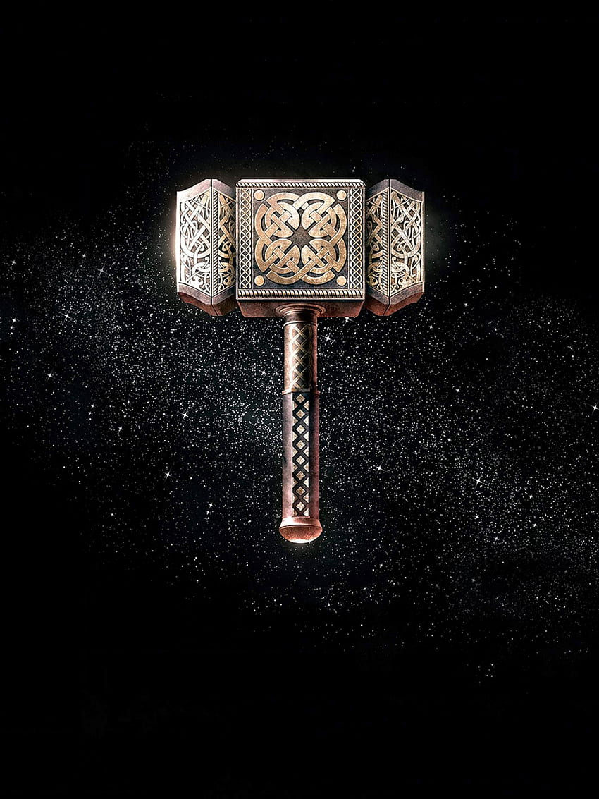 J'ai nettoyé un rapide téléphone de Mjölnir de la couverture du livre de Neil Gaiman's Norse Mythology : GodofWar, Nordic Fond d'écran de téléphone HD