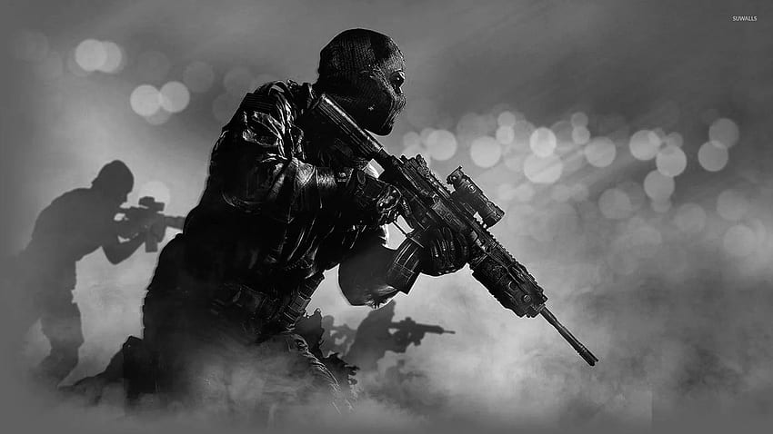 Call of Duty Modern Warfare 2  Ghost close up 4K wallpaper download