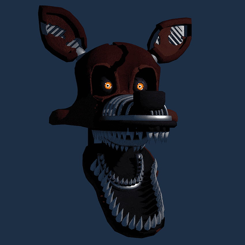 Five Nights At Freddy S 4 Jump Scare Nightmare, Nightmare - Fnaf 4 Nightmare Foxy Head - & Background HD phone wallpaper