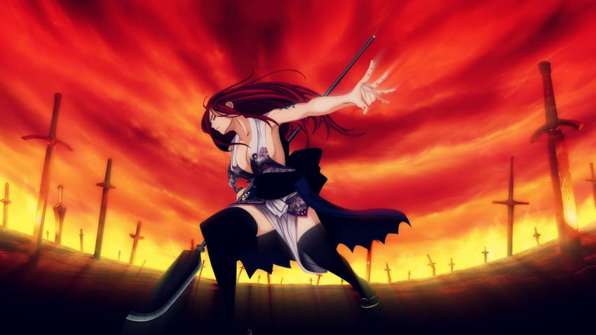 Erza Scarlet - Total destruction, Destruction Anime HD wallpaper