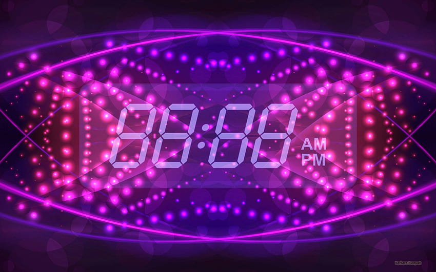 Clock . Barbaras, Digital Clock HD wallpaper