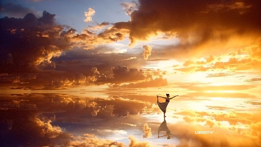 Clouds, Drum, And, Bass, Liquicity, Yoga, Wide,, Yoga Screen HD wallpaper