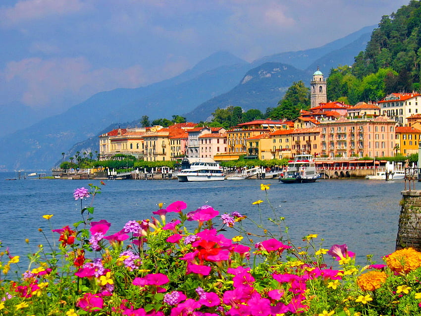 Lake Como Wide Travel, べラージオ イタリア 高画質の壁紙 | Pxfuel