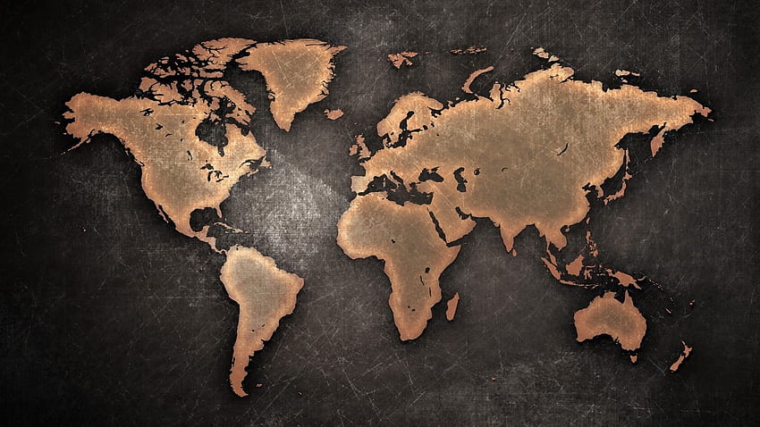 World Map, World Map Laptop HD wallpaper