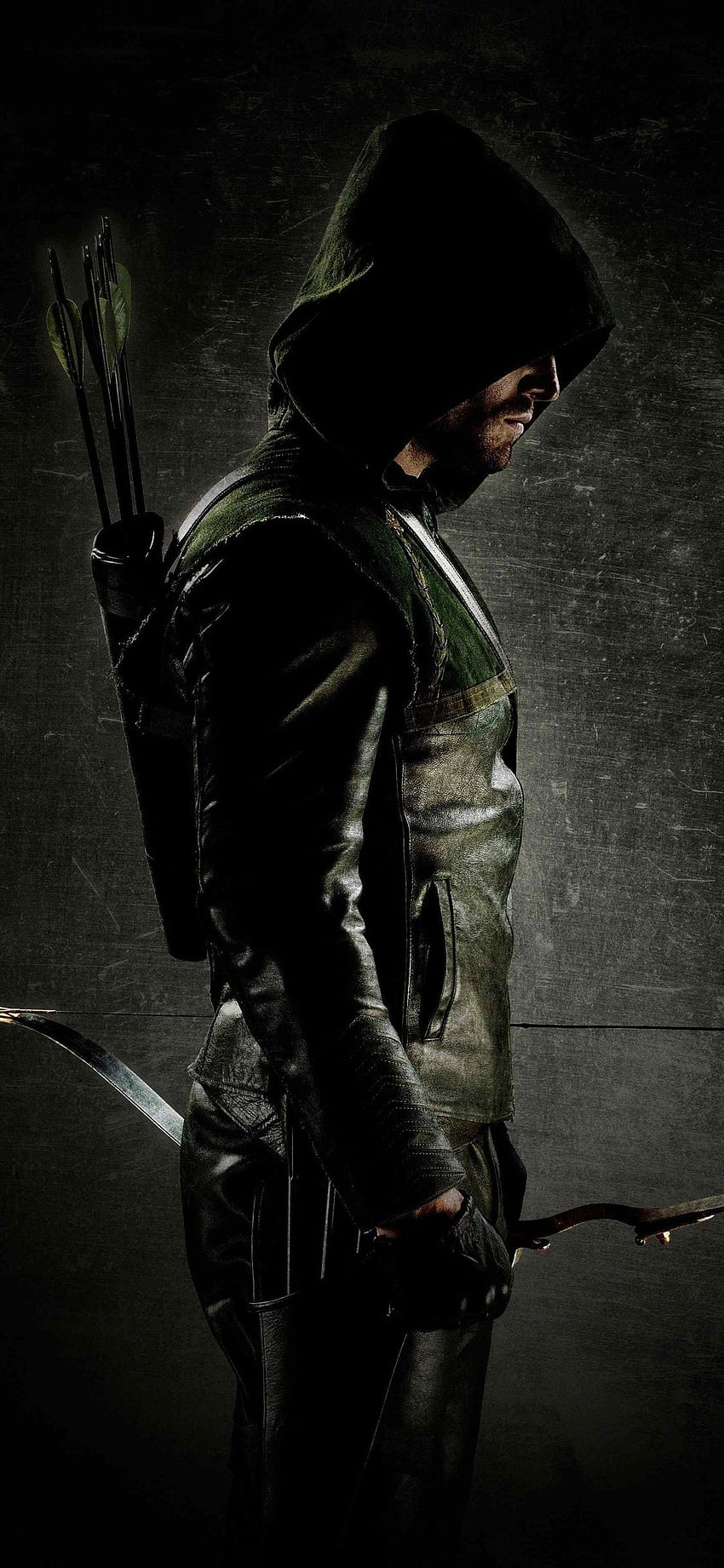 Oliver Queen como Arqueiro Verde iPhone XS, iPhone 10 Papel de parede de celular HD