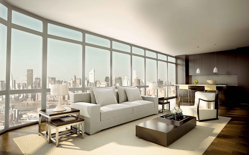 Windows, Interior, , , Style, Sofa, Penthouse HD wallpaper