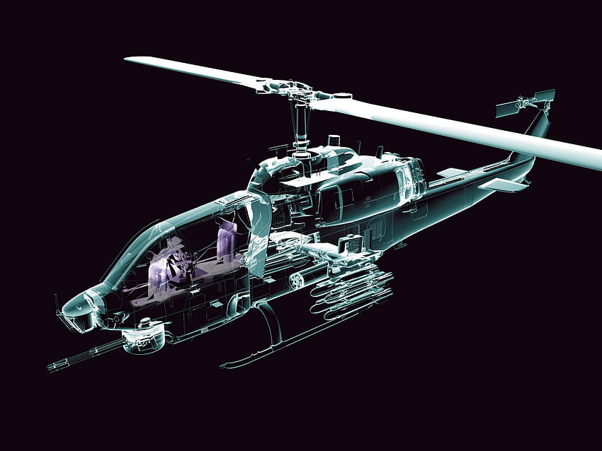 Helikopter Neon 3D, heli, neon, helikopter, 3d Wallpaper HD