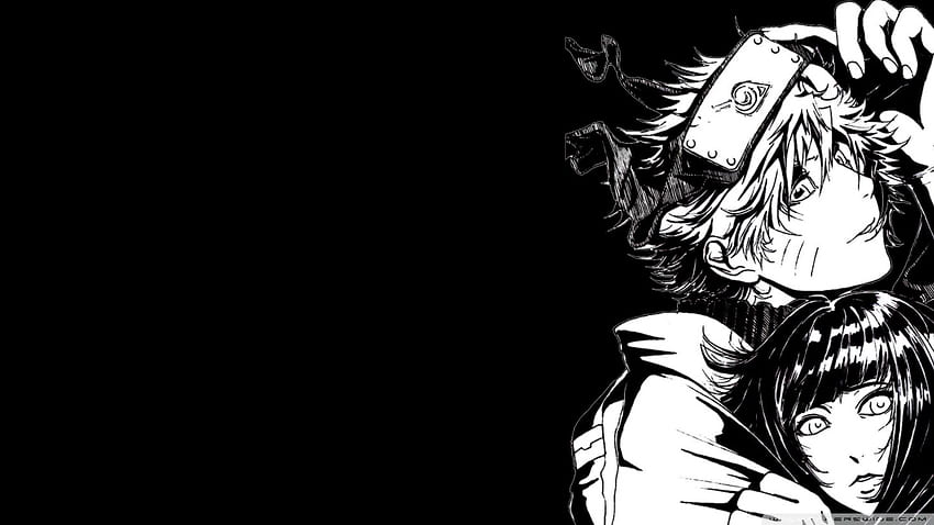 Black And White, Naruto, Spot, Naruto, Symbols, Hokage HD wallpaper