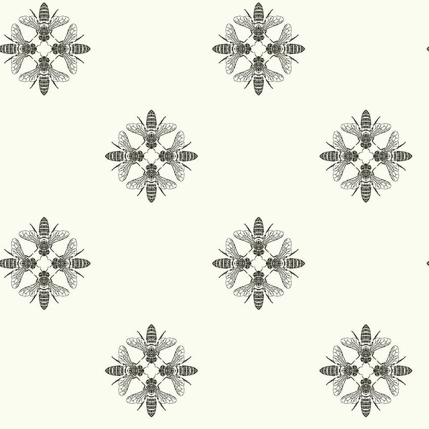 Revestimentos de parede York ao ar livre em papel preto e branco de 56 pés quadrados, bolinhas pré-coladas, mergulhe e pendure no departamento, floco de neve preto e branco Papel de parede de celular HD