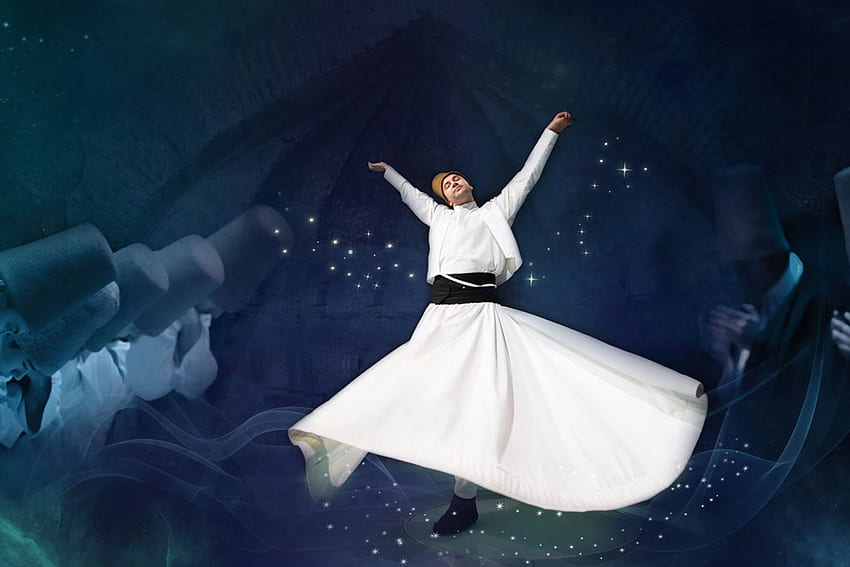 MEVLEVİ DERVISHES TOUR (Нощна обиколка), суфийски танц HD тапет