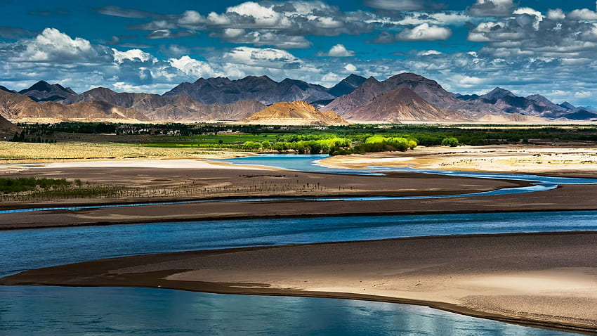 Tibet. Tibet, schöne Orte und erstaunliche Orte, Tibet-Landschaft HD-Hintergrundbild