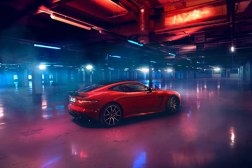 Sedan, luxurious, Jaguar F-Type, red HD wallpaper
