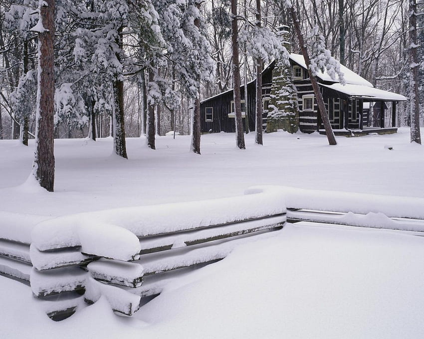 Little House. Winter cabin, Cabins in the woods, Rustic Winter HD wallpaper