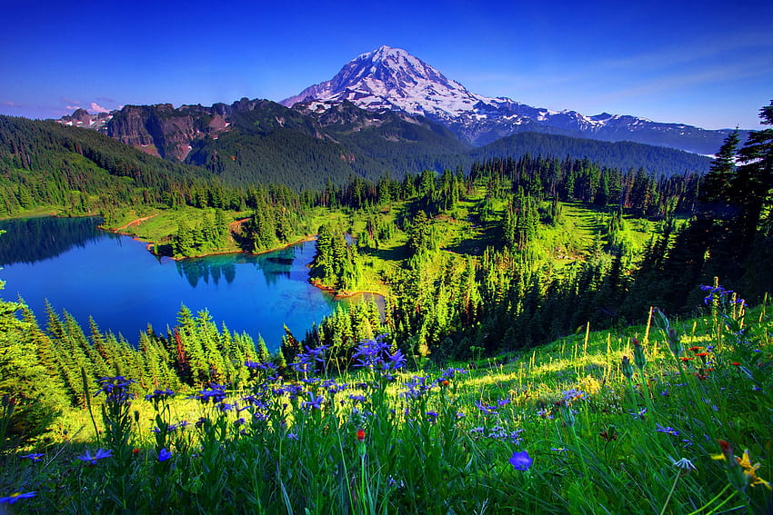 : Mountain view - Altitude, Clouds, Green, Beautiful Mountain View HD wallpaper