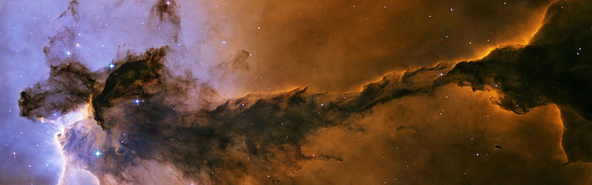Fairy Of Eagle Nebula, Space 3360X1050 HD wallpaper