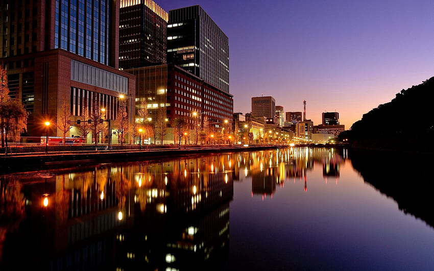 Japão, Cidades, Noite, Cidade, Tóquio papel de parede HD